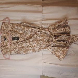 ALFANI Sleeveless Tie-front Overlay Wrap Top